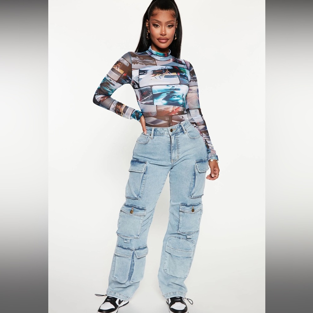 FashionNova | cargo jeans size 5